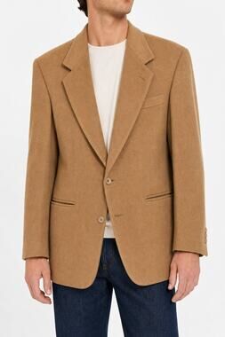 Robert Stock Men's Tan Brushed Sport Coat Jacket Blazer Size 38R Collegiate Work